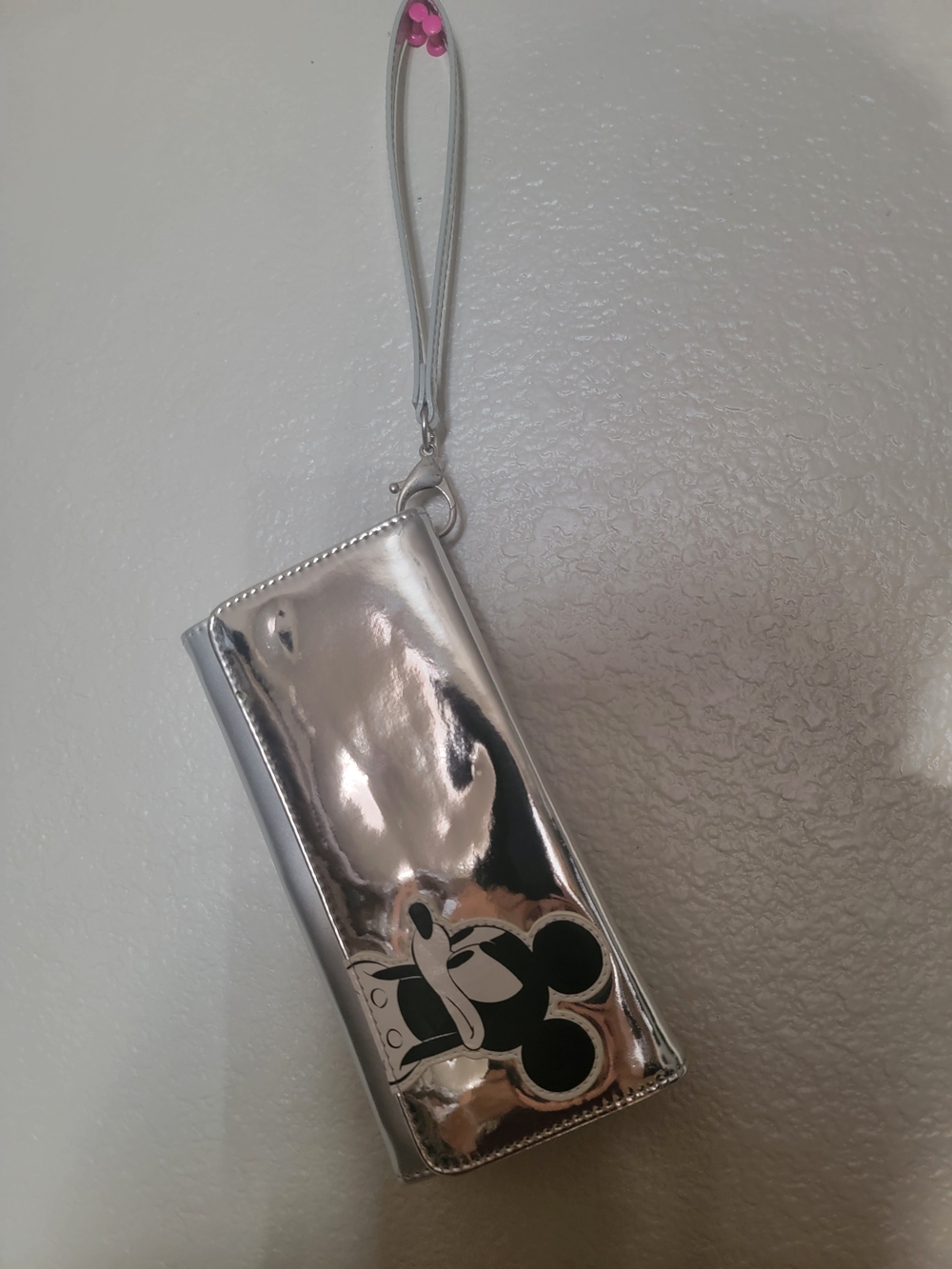 Silver Mickey Mouse Wristlet Wallet - Women Bags